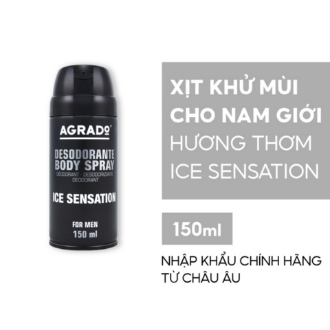 Xịt Khử Mùi Nam Hương Nước Hoa Agrado 150ml