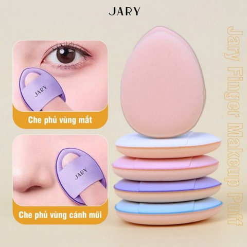 Mút Trang Điểm Ngón Tay Jary Finger Makeup Puff (Set 2 Cái)