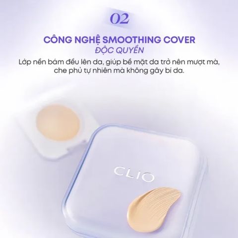Phấn Nước 2 Lõi Clio Kill Cover Mesh Blur (15gx2)
