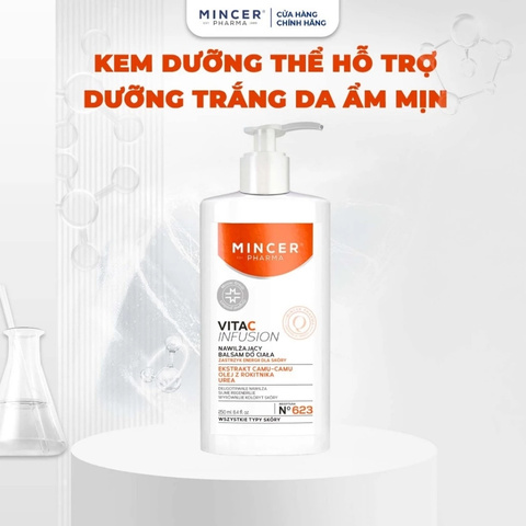 Sữa Dưỡng Thể Dưỡng Trắng & Chống Lão Hóa Mincer Pharma Vita C Infusion 250ml