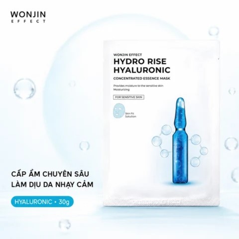 Mặt Nạ Truyền HA Wonjin Effect Hydro Rise Hyaluronic Concentrated Essence Mask (Mẫu Mới)