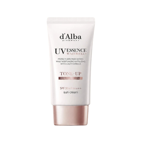 Kem Chống Nắng D'Alba UV Essence Waterfull Tone Up SPF50+ Pink Correcting 50ml (Nhập Khẩu)