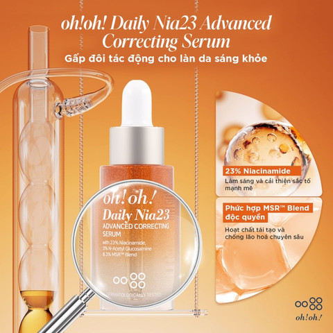 Tinh Chất Dưỡng Sáng Da, Mờ Thâm Oh!Oh! Daily Nia23 Advanced Correcting 30ml