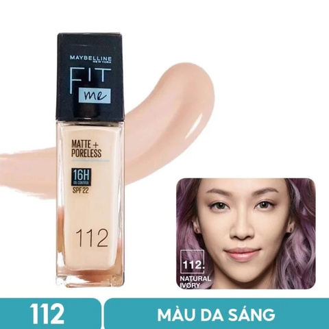 Kem Nền Maybelline Kiềm Dầu Chống Nắng Fit Me Matte + Poreless Foundation SPF22(Mẫu Mới)