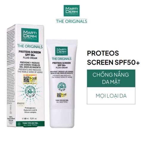 Kem Chống Nắng MartiDerm The Originals Proteos Screen Fluid Cream SPF50 (Nhập Khẩu)