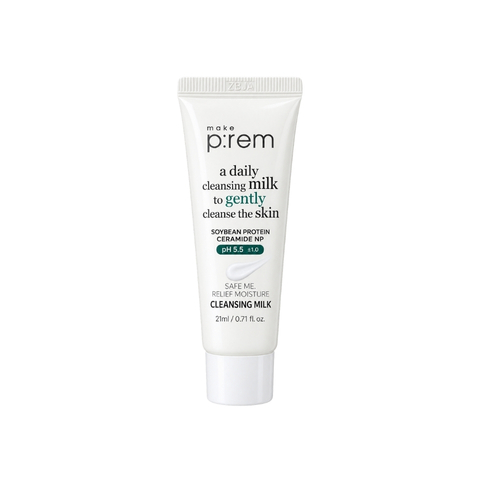 [QT] Sữa Tẩy Trang Make P:rem Safe Me Relief Moisture Cleansing Milk 21ml