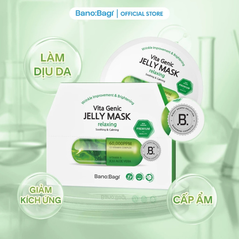 Mặt Nạ Giấy Banobagi Vita Genic Jelly Mask Relaxing Vitamin B (Mẫu Mới) - 60,000PPM