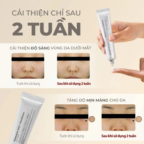 Set Kem Mắt Mary & May Glutathione Eye Cream Special Set (30g+12g x2)