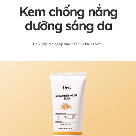 Kem Chống Nắng Nâng Tone Da Dr.G Brightening Up Sun SPF50+ (Nhập Khẩu)