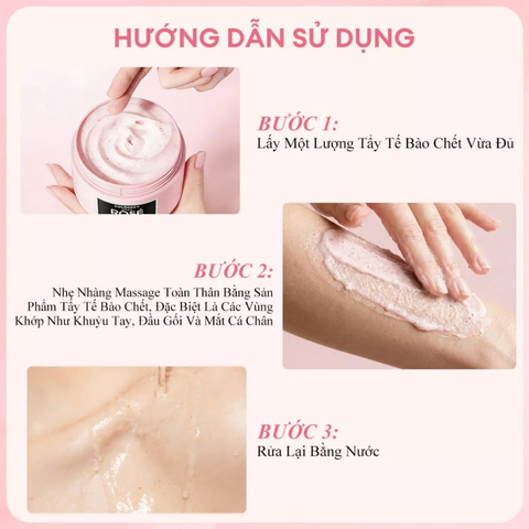 Tẩy Da Chết Toàn Thân Colorkey Rosé Crush Perfumed Brightening Body Scrub 200g