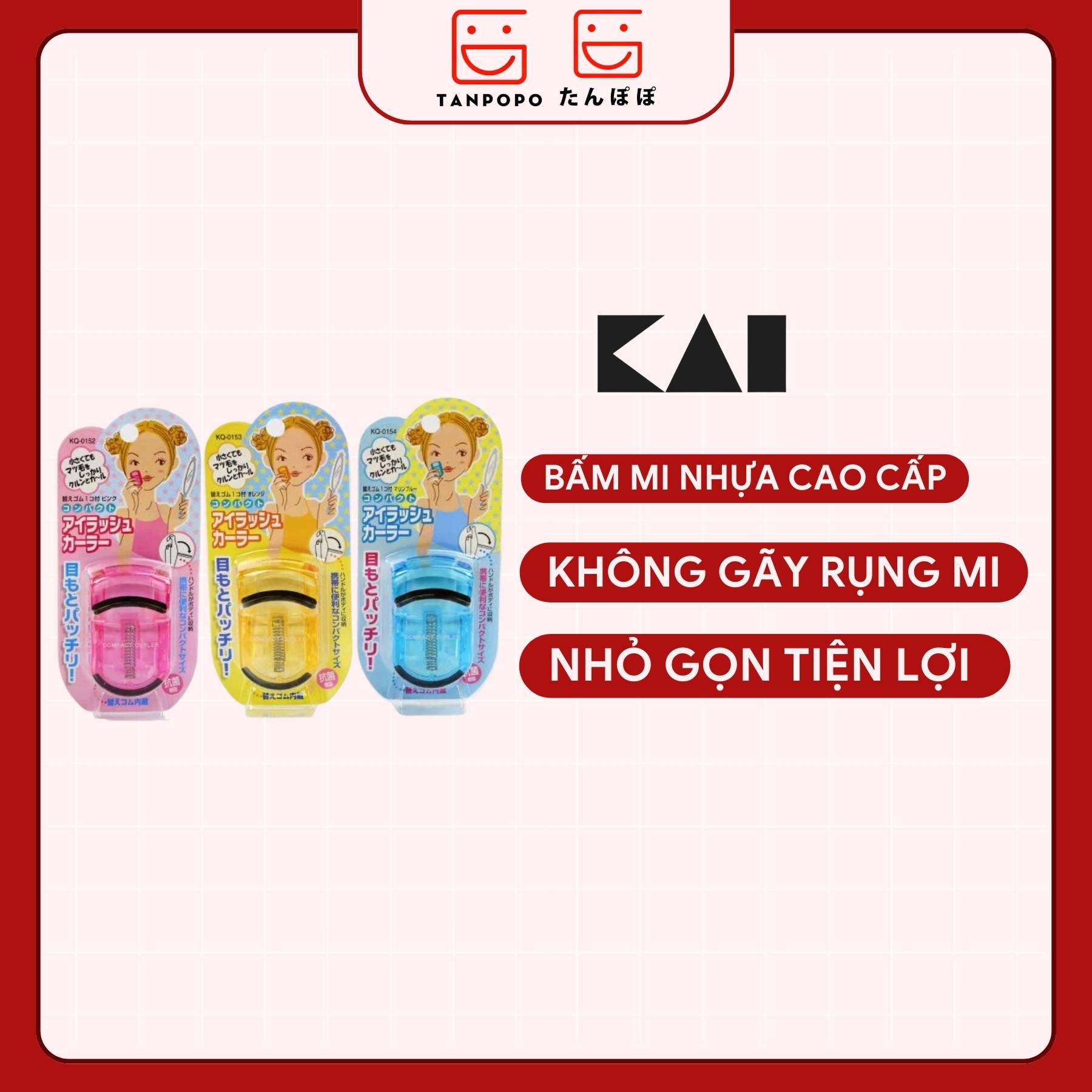 Bấm Mi Nhựa Giúp Cong Mi Kai Compact Eyelash Curler