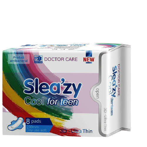 Băng vệ sinh Doctor Care Sleazy Cool For Teen 8 miếng (ban ngày)