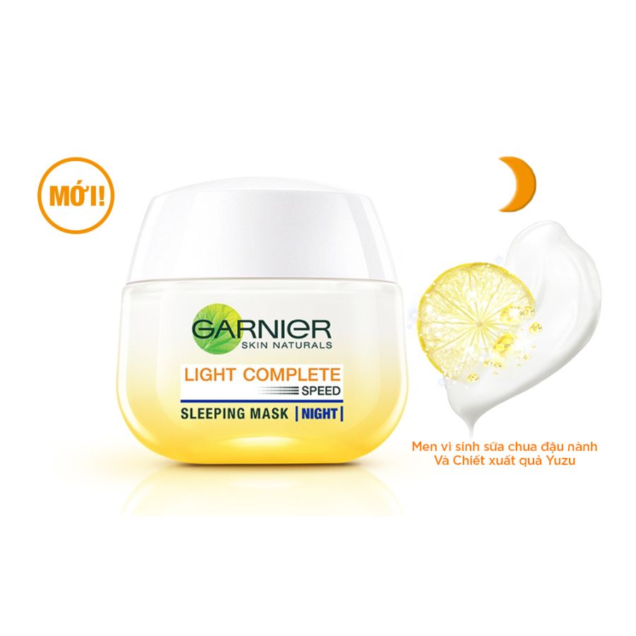 Mặt Nạ Ngủ Garnier Bright Complete Yoghurt Sleeping Mask 50ml (Ban Đêm)