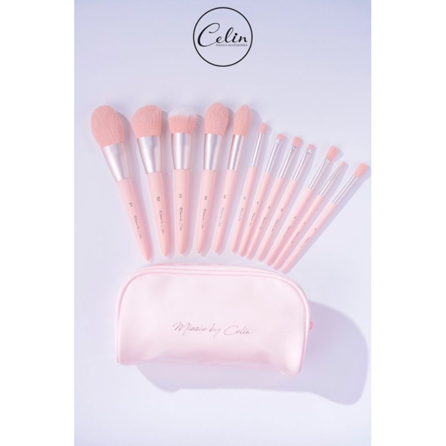 Bộ Cọ Trang Điểm Cá Nhân 12 Cây Missie By Celin
