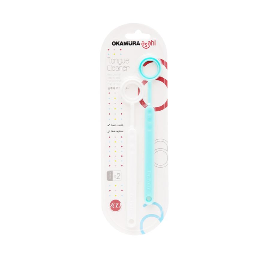 Set Dụng Cụ Cạo Lưỡi Okamura Asahi (2 cây)