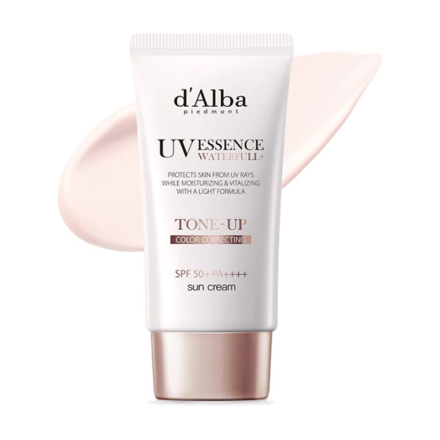 Kem Chống Nắng D'Alba UV Essence Waterfull Tone Up SPF50+ 50ml - Pink Correcting