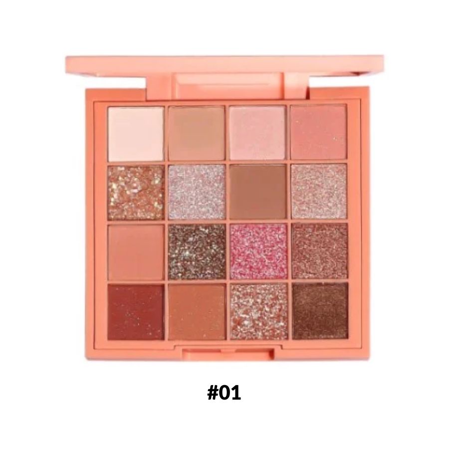 Bảng Phấn Mắt 16 Ô Habaria Pro 16 Colors Eyeshadow Palette 16g