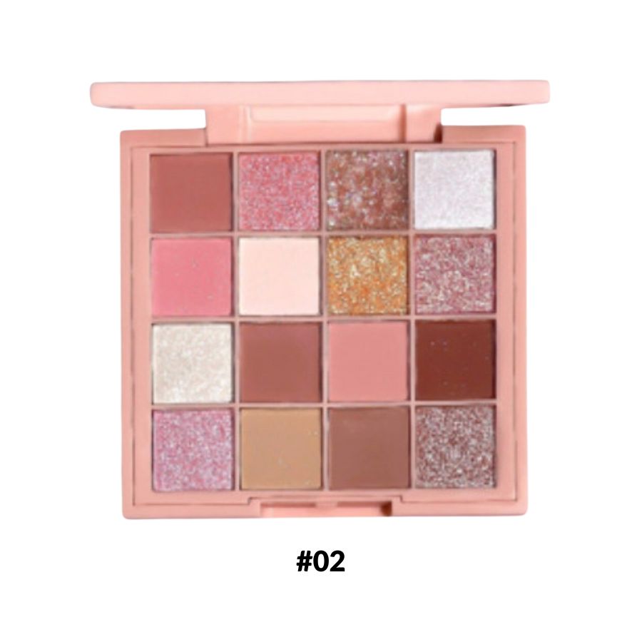 Bảng Phấn Mắt 16 Ô Habaria Pro 16 Colors Eyeshadow Palette 16g