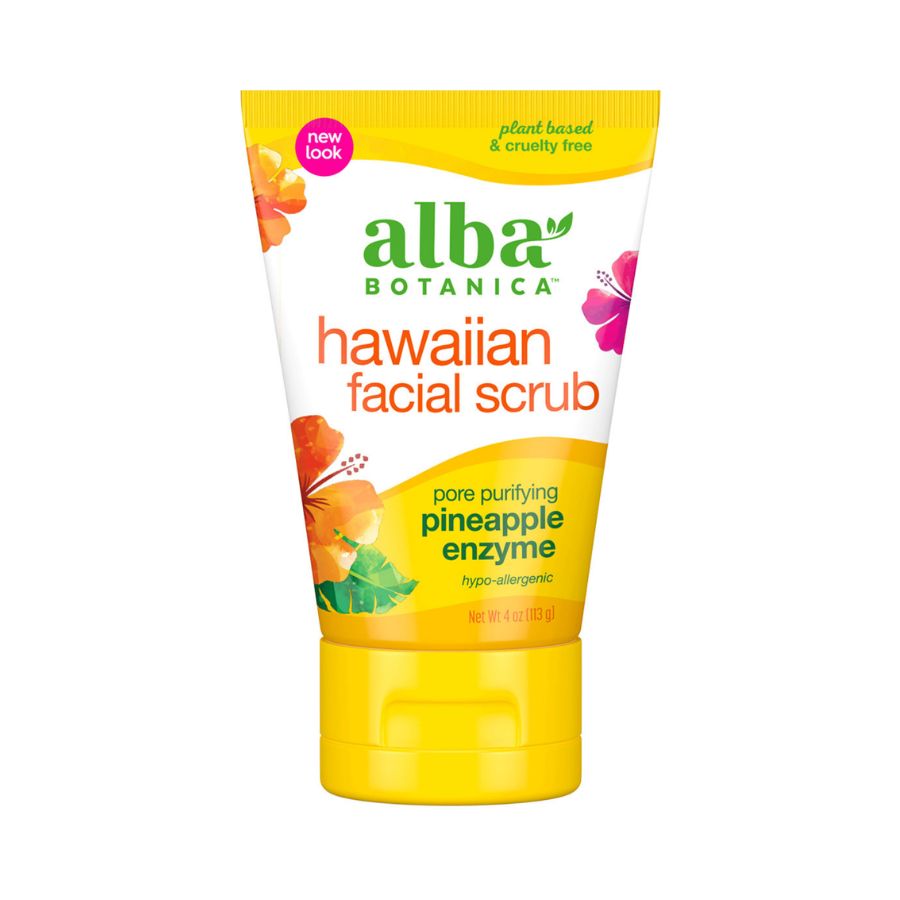Tẩy Tế Bào Chết Mặt Alba Botanica Hawaiian Facial Scrub 113g - Pineapple Enzyme