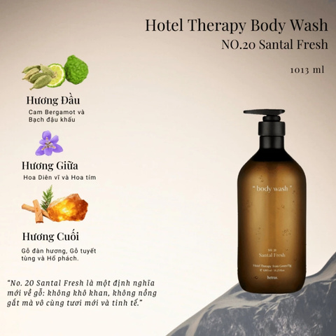 Sữa Tắm Hương Nước Hoa Hetras Hotel Therapy Body Wash 1013ml