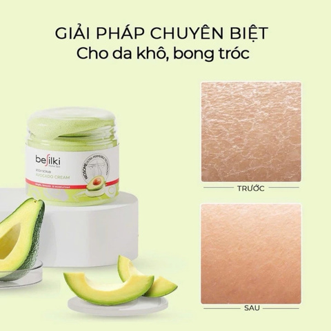 Tẩy Da Chết Toàn Thân Besilki Quả Bơ Body Scrub 170ml