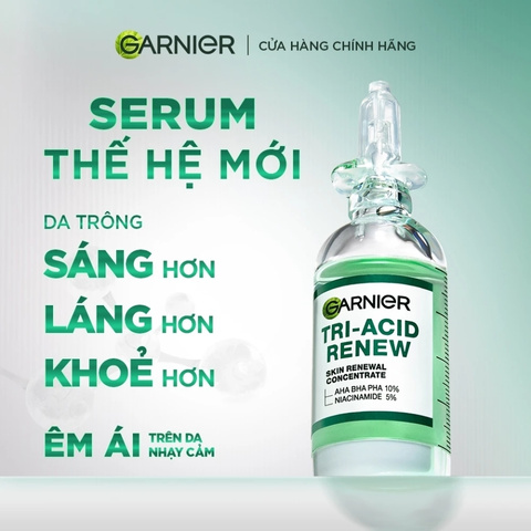 Tinh Chất Dưỡng Sáng Da Garnier Tri-Acid Renew Skin Renewal Concentrate 20ml