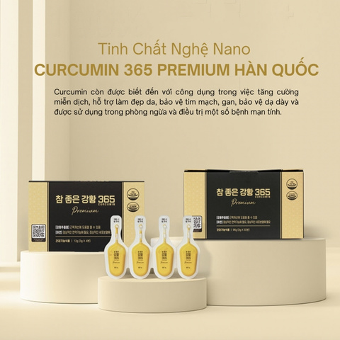 Tinh Chất Nghệ Nano Curcumin 365 Premium (3G X 32 Gói)