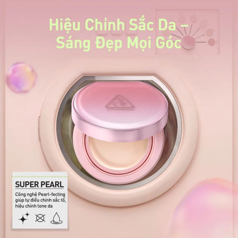 Phấn Nước Giúp Da Sáng Tự Nhiên 3CE Fitting Mesh Cover Cushion 11g