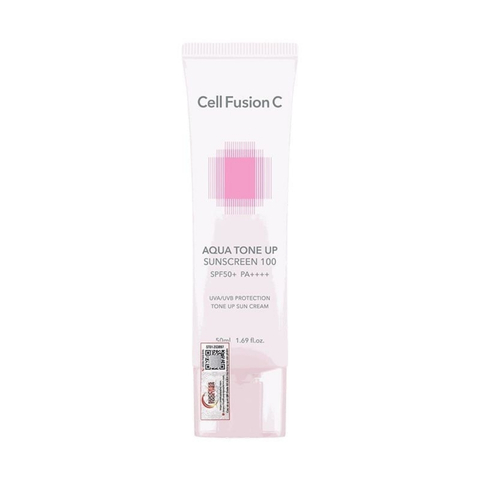 Kem Chống Nắng Cell Fusion C Nâng Tông, Cấp Ẩm Căng Bóng Aqua Tone Up Sunscreen 100 Spf 50+ Pa++++