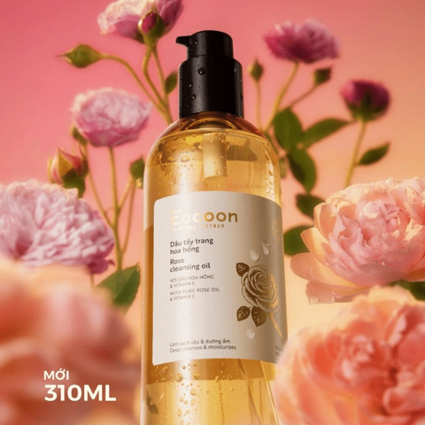 Dầu Tẩy Trang Hoa Hồng Cocoon Rose Cleansing Oil