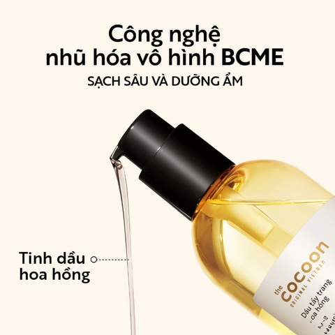 Dầu Tẩy Trang Hoa Hồng Cocoon Rose Cleansing Oil