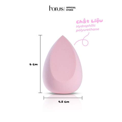 Bông Mút Trang Điểm Chuyên Dụng Horus Beauty Sponge - 03 Pink