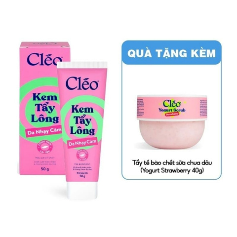Kem Tẩy Lông Dành Cho Da Nhạy Cảm Cleo Hair Removal Cream Sensitive 50g (Mẫu Mới)