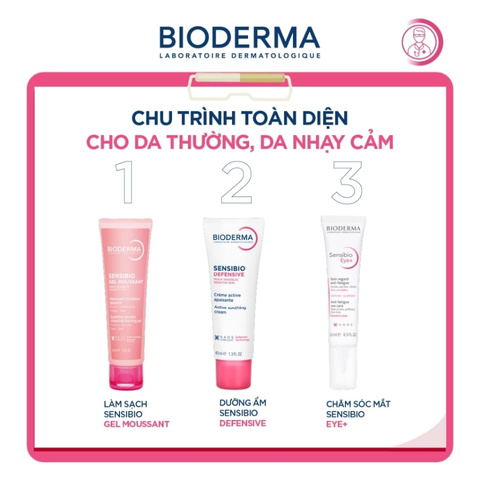 Gel Rửa Mặt Tạo Bọt Cho Da Nhạy Cảm Bioderma Sensibio Gel Moussant (Nhập Khẩu) (Mẫu Mới)