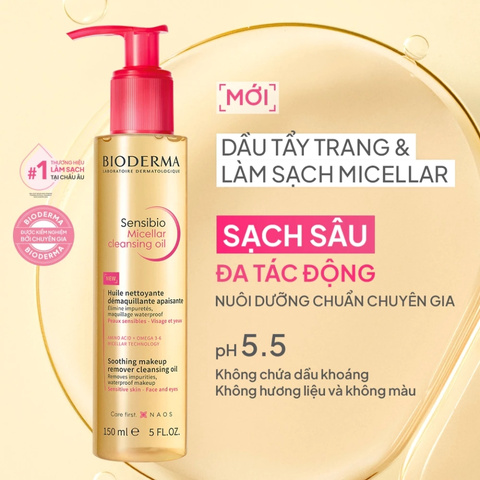Dầu Tẩy Trang Bioderma Sensibio Micellar Cleansing Oil 150ml