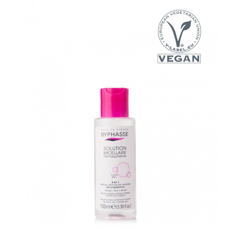 Nước Tẩy Trang Byphasse Cho Mọi Loại Da Solution Micerallaire Face (Hồng)