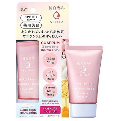 Tinh Chất Dưỡng Trắng Da Senka White Beauty Serum In CC