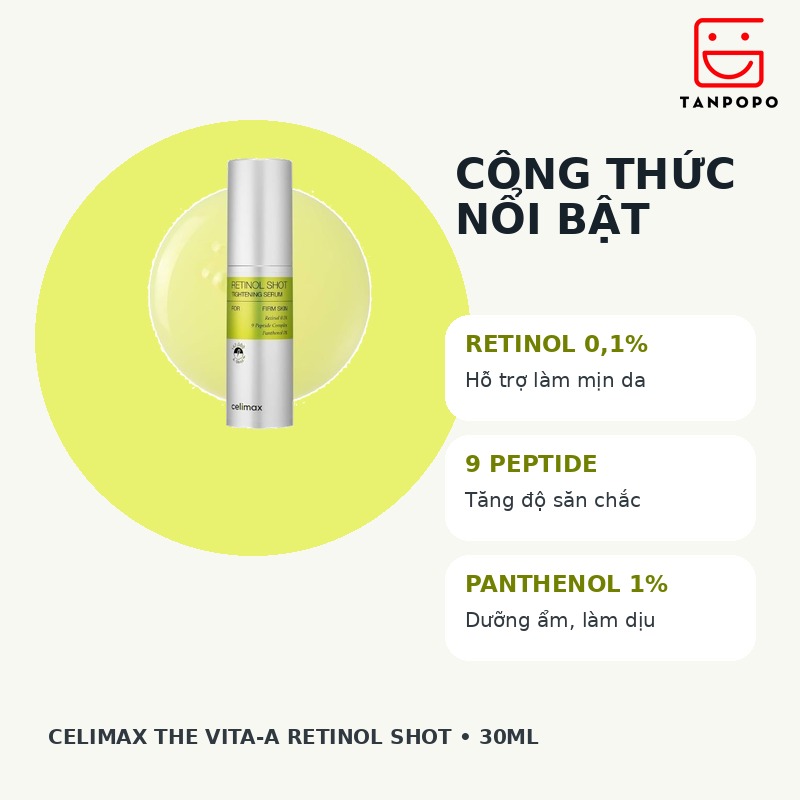 Tinh Chất Celimax The Vita A Retinol Shot Tightening 30ml