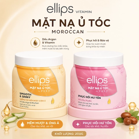 Kem Ủ Tóc Ellips Vitamin Hair Mask 200g (Dạng Hủ)