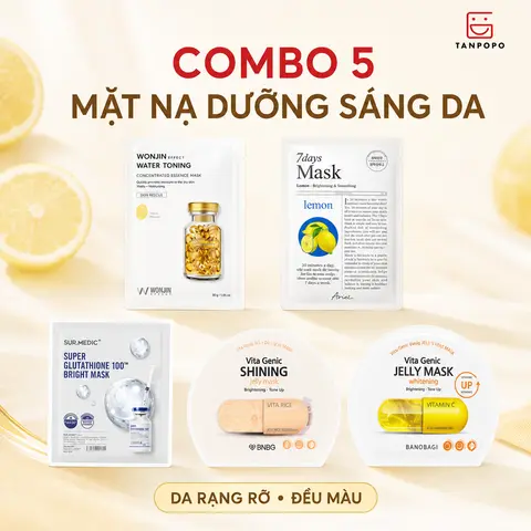 COMBO Mặt Nạ Dưỡng Sáng Da