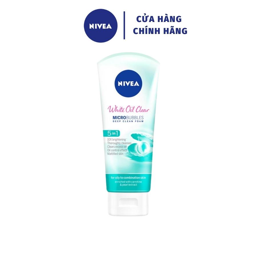 Sữa Rửa Mặt Dành Cho Nữ Nivea 5 in 1 White Oil Clear 100g