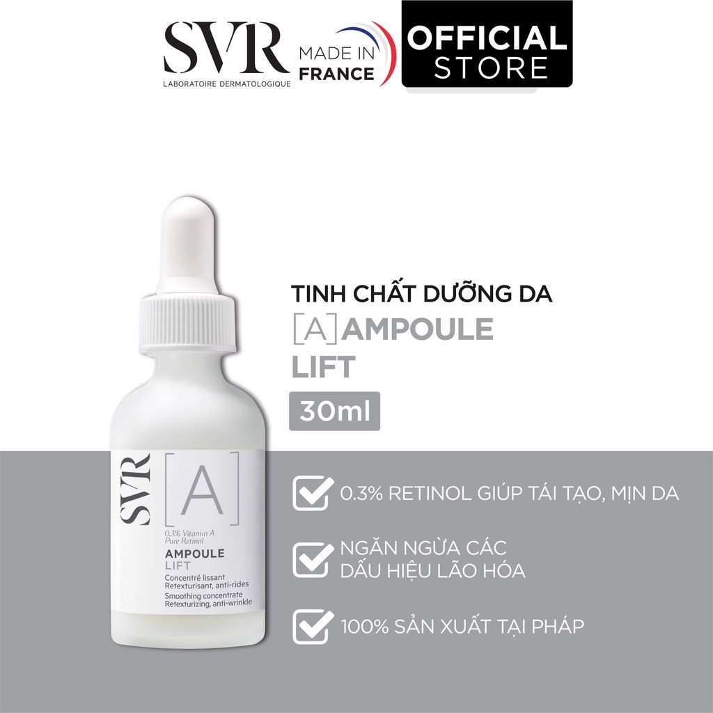 Serum SVR Ngăn Ngừa Lão Hóa & Giúp Da Mềm Mịn [A] Ampoule Lift 30ml (Việt Nữ)