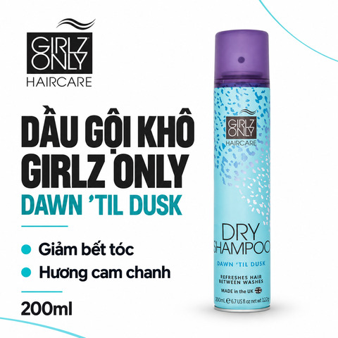 Dầu Gội Khô Girlz Only Dry Shampoo 200ml