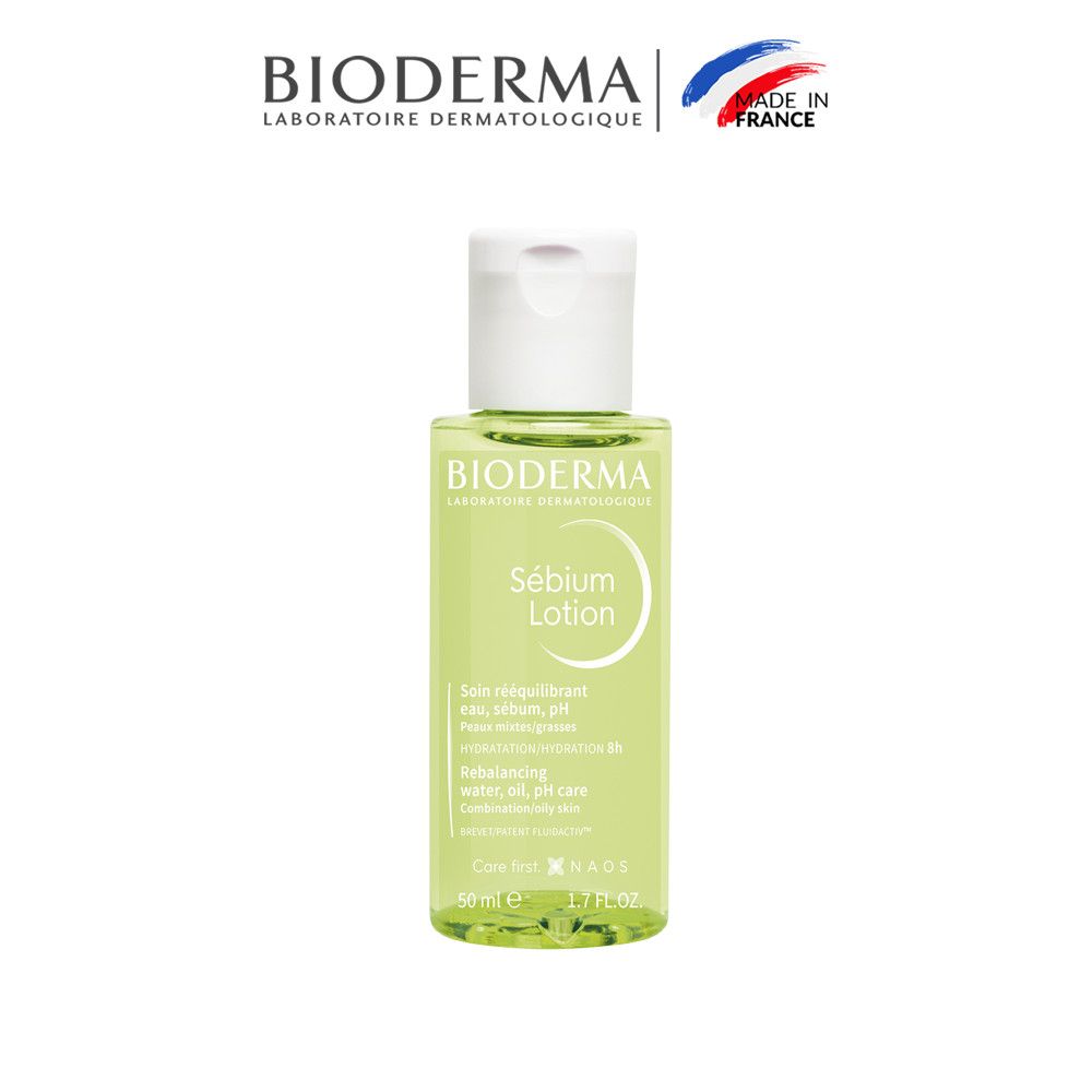 Nước Hoa Hồng Bioderma Cho Da Dầu Hỗn Hợp Sebium Lotion (Nhập Khẩu)
