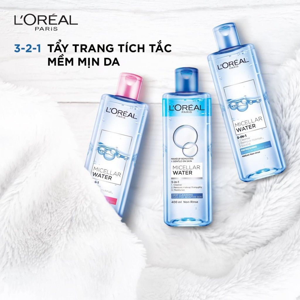 Nước Tẩy Trang L'Oreal Micellar Water 400ml