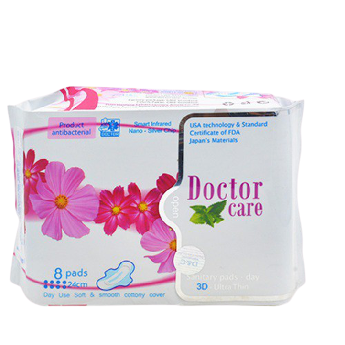 Băng Vệ Sinh Doctor Care 8 Miếng Có Cánh (Ban Ngày)