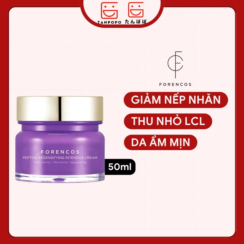 Combo Tinh Chất & Kem Dưỡng Forencos Peptide Redensifying Pore Lifting Ampoule 50ml & Intensive Cream 50ml