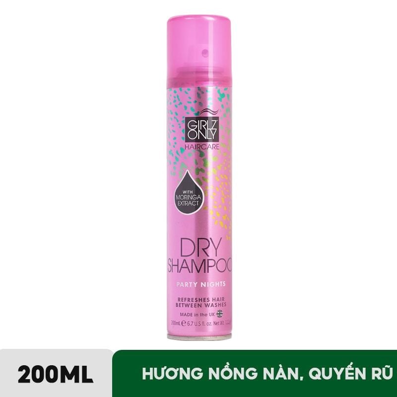 Dầu Gội Khô Girlz Only Dry Shampoo Party Nights (Hương Trái Cây Ngọt Ngào)