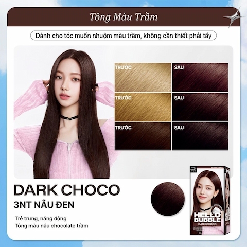 Thuốc Nhuộm Tóc Dạng Bọt Mise En Scene Hello Bubble 100g (Mẫu Mới)