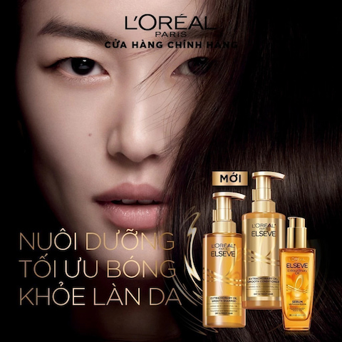 Dầu Gội Dưỡng Tóc Suôn Mượt Tóc Cao Cấp L'Oreal Extraordinary Oil Smooth